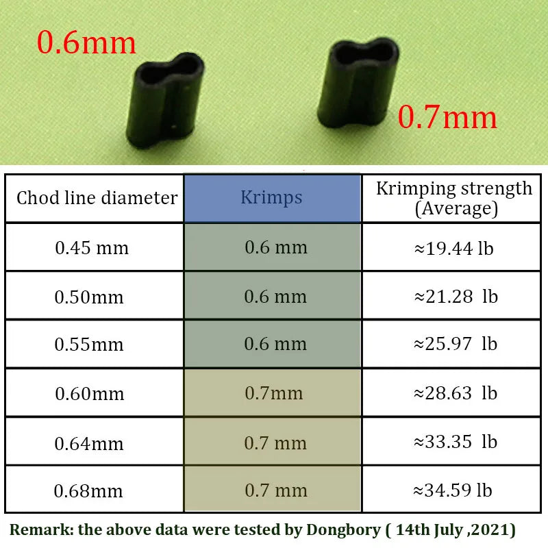 50pcs Carp Fishing KRIMPS For Stiff Coated Braids Mono Leader Crimps 0.6 Or 0.7mm For Chod Hair Rigs Ronnie Rigs Equipment