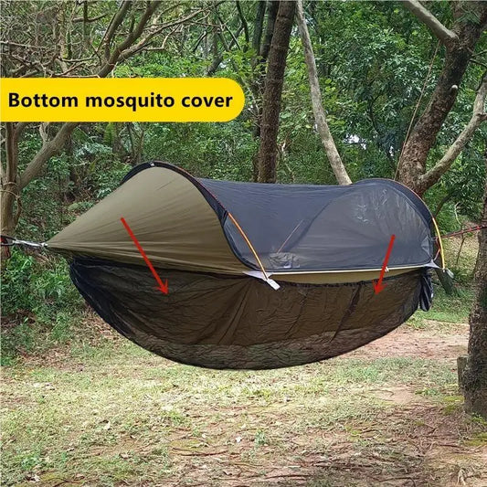 Traveler hammock bottom mosquito cover outdoor hammock detachable mosquito net camping hammock quick opening mosquito net