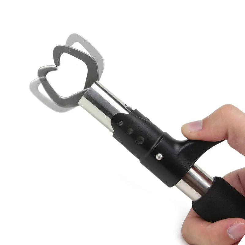 24CM Stainless Steel Fishing Gripper Professional Fish Grip Lip Clamp Grabber Folding Pliers Clip Controller Fishing Tool