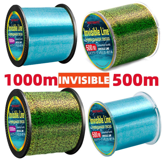 500m 1000m Spotted Carp Fishing Line Fluorocarbon Coating Invisible Monofilament Nylon Speckle Fishing-line Fishing Accessories